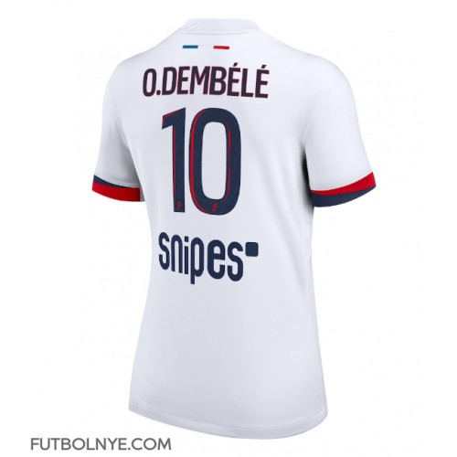 Camiseta Paris Saint-Germain Ousmane Dembele #10 Visitante Equipación para mujer 2025-26 manga corta